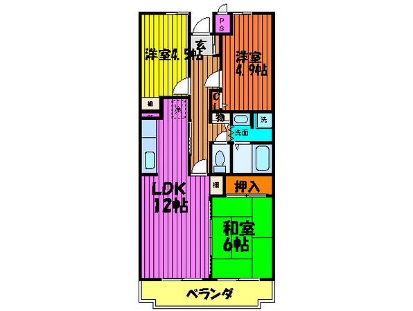 GREEN　VILLA　GORYOの物件間取画像